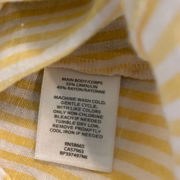 BP yellow striped tank - Picture 6 of 6